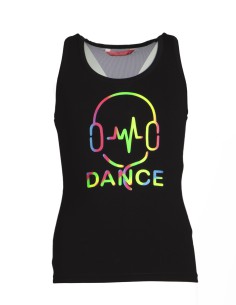 20PK2927-900 Top racer back, cotton "DANCE BEAT"