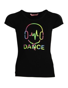 20PK2936-900 T-shirt raglan sleeves, cotton "DANCE BEAT"
