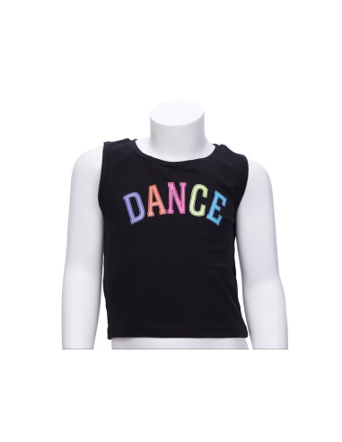 24PK2902-900 Crop top, cotton "DANCE"