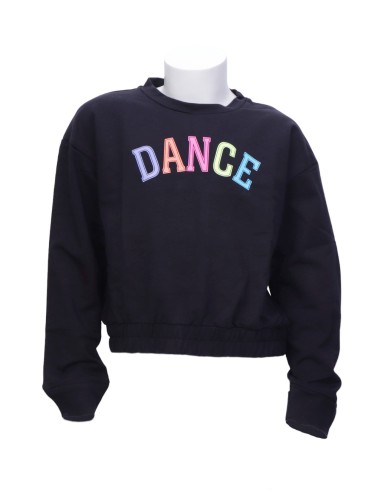 24PK2948-900 Sweater crewneck, french terry "DANCE"