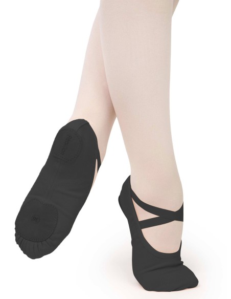 PA1014-900 Stretch ballet shoe, canvas, split sole