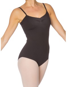 PA4005-900 Spaghetti strap leotard,pinched front and...