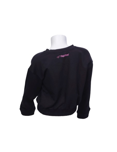 24PK2948-900 Sweater crewneck, french terry "DANCE"