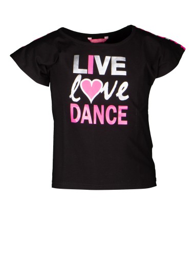 2211PK2953-900 Shirt s/sl  "I  Love Dance"