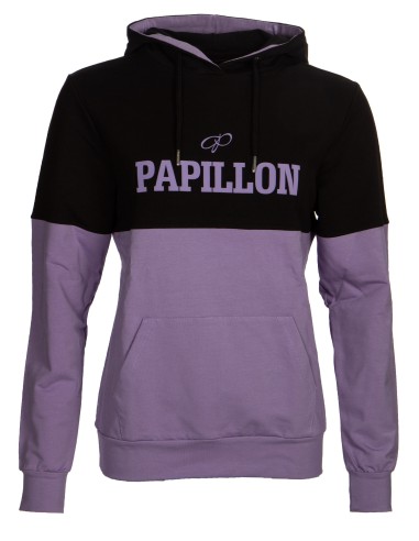 223BPA2050-536 Sweat hoody, kangaroo pockets, colourblock "PAPILLON"