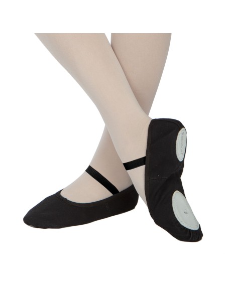 PA1012-900 Balletschoen canvas, split zool