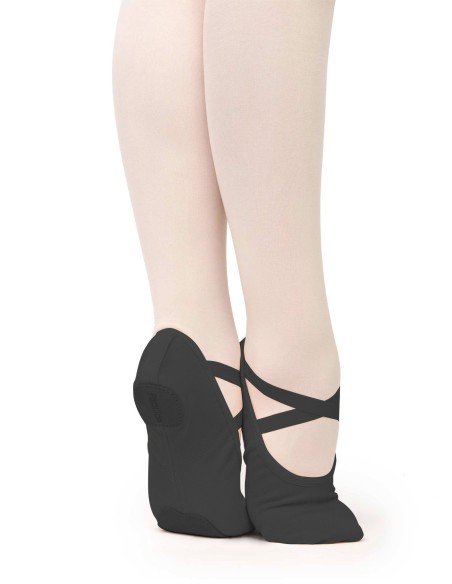 PA1014-900 Stretch ballet shoe, canvas, split sole