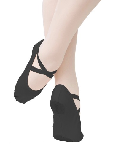 PK1014-900 Stretch ballet shoe, canvas, split sole