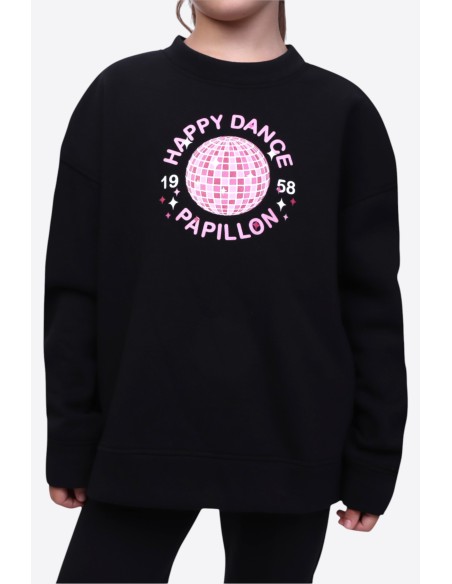 2531PK2910-900 Sweater crewneck, jogging brushed "HAPPY DANCE"