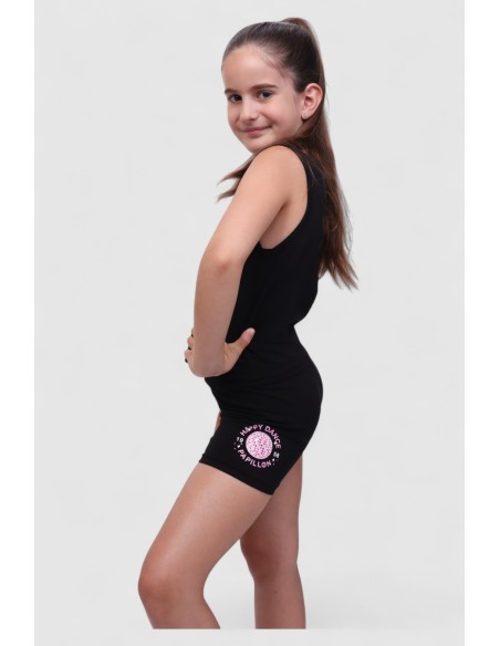 2531PK3007-900 Hot pants flip over band, cotton "HAPPY DANCE"