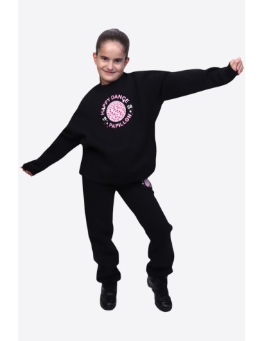 2531PK3920-900 Sweat pants cuff, jogging brushed "HAPPY DANCE"