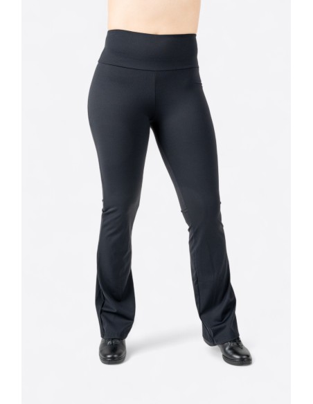 2532PA3921-900Leggings flared high waist, nylon spandex