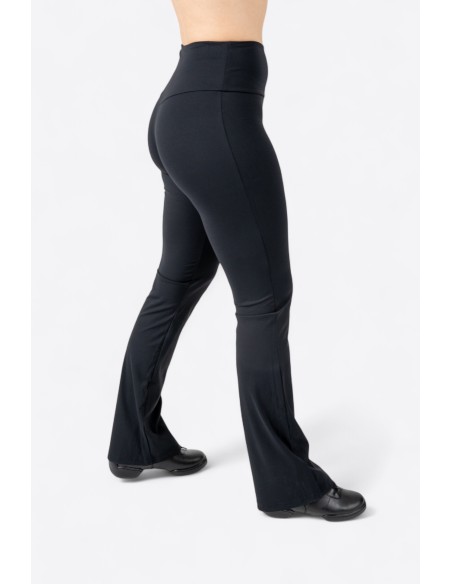 2532PA3921-900Leggings flared high waist, nylon spandex